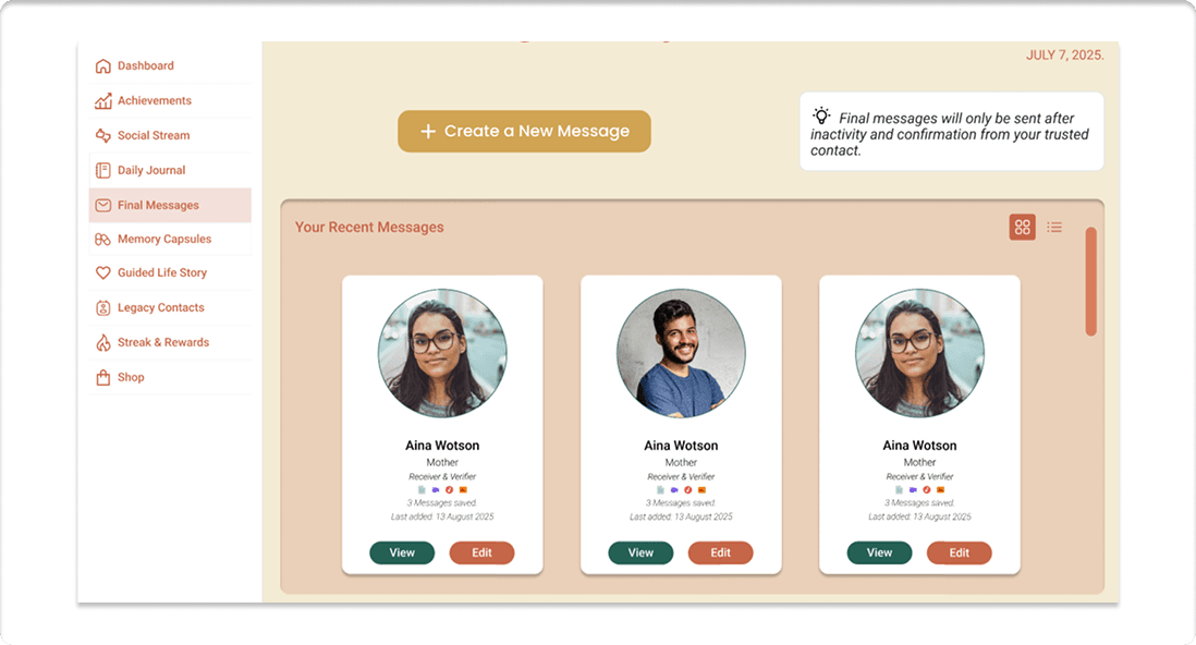 Final Messages Preview
